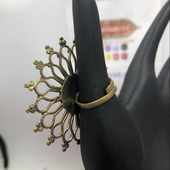 Afghan Statement Tribal Ring, Afghan Ring, Bohemian Ethnic, Afghan Jewelry - Picture 4 of 8